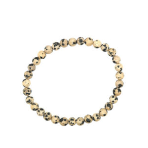 Bracelets jaspe dalmatien (lot de 2)