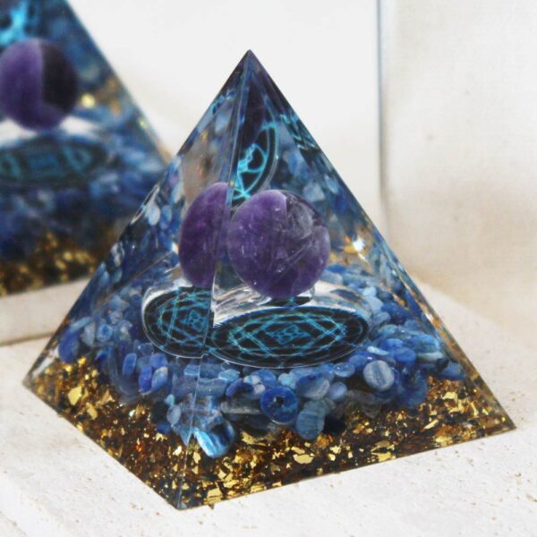 Orgonite Améthyste et Lapis lazuli