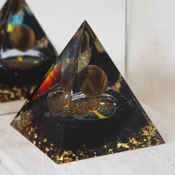 Orgonite Oeil de tigre et Onyx