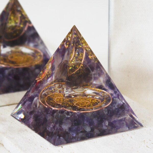 Orgonite Quartz fumé et Améthyste