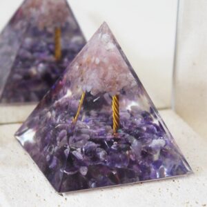 Orgonite Quartz rose et Améthyste