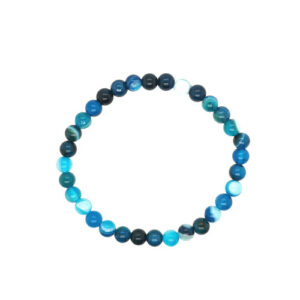 Bracelets Agate bleue (lot de 2)
