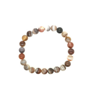 Bracelets Agate botswana (lot de 2)