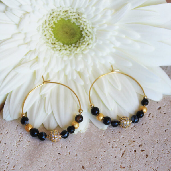 Boucles d'oreilles créoles - Collection Camille – Image 6