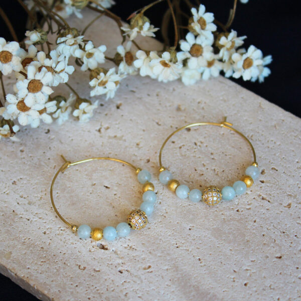 Boucles d'oreilles créoles - Collection Camille – Image 8