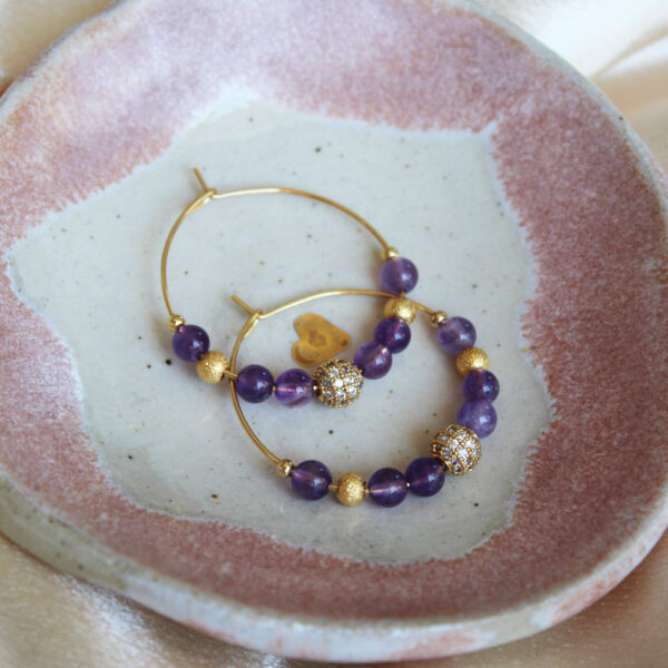 Boucles d'oreilles créoles - Collection Camille – Image 11