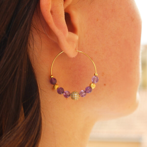Boucles d'oreilles créoles - Collection Camille – Image 12