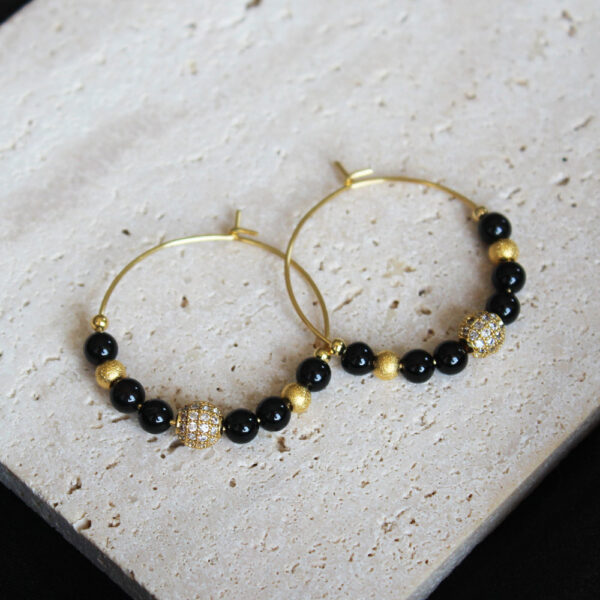 Boucles d'oreilles créoles - Collection Camille – Image 7