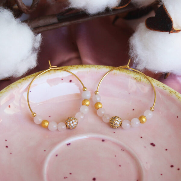 Boucles d'oreilles créoles - Collection Camille – Image 10