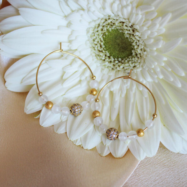 Boucles d'oreilles créoles - Collection Camille – Image 9