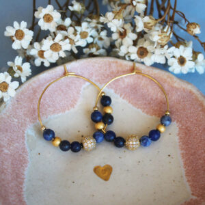 Boucles d'oreilles créoles - Collection Camille
