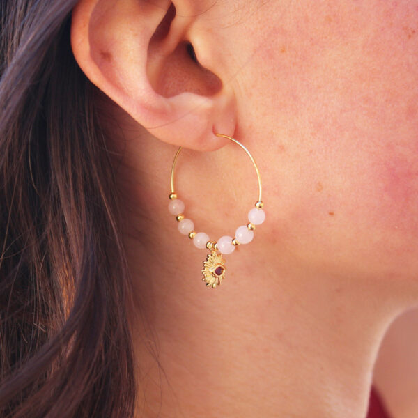 Boucles d'oreilles créoles - Collection Chloé – Image 4