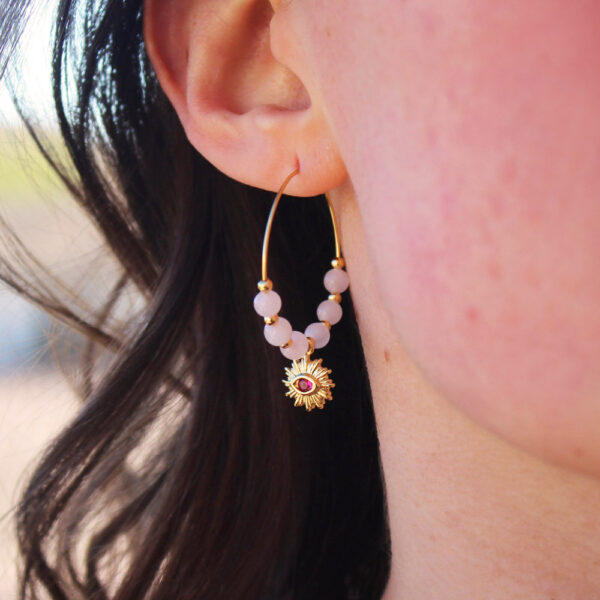 Boucles d'oreilles créoles - Collection Chloé – Image 5