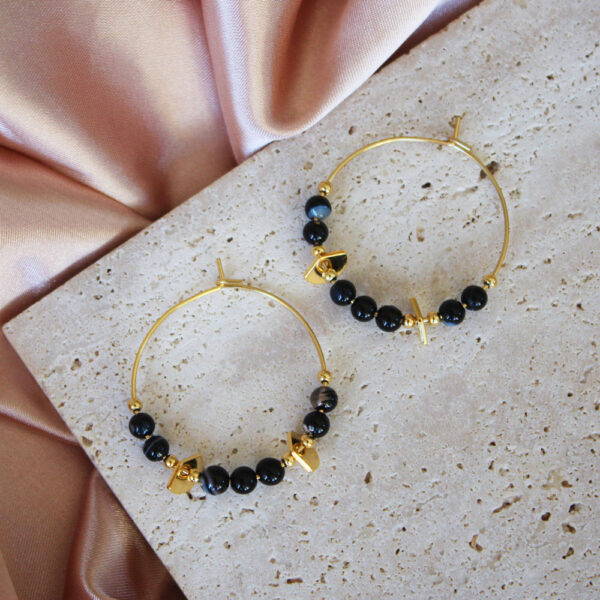 Boucles d'oreilles créoles - Collection Emma – Image 7