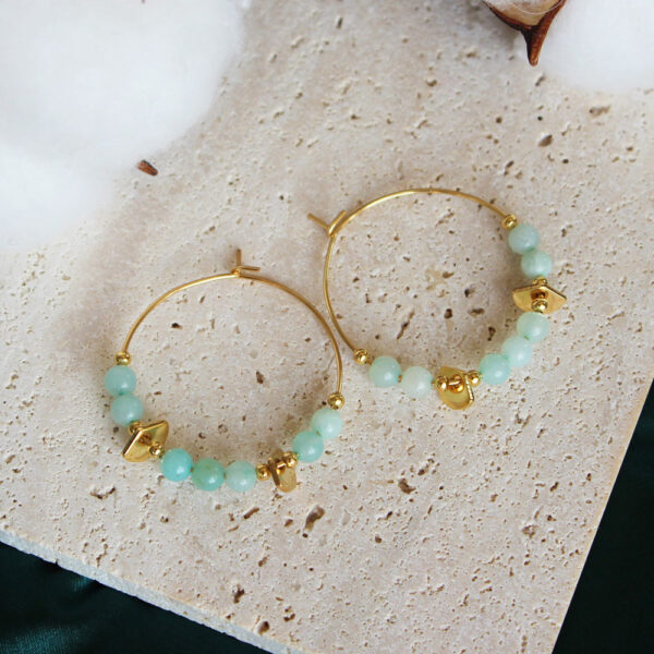 Boucles d'oreilles créoles - Collection Emma – Image 9