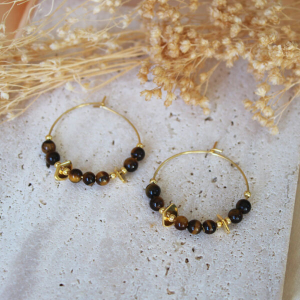 Boucles d'oreilles créoles - Collection Emma – Image 6
