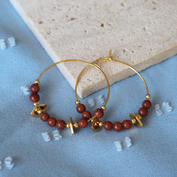 Boucles d'oreilles créoles - Collection Emma – Image 5