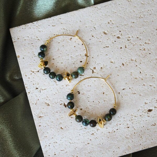 Boucles d'oreilles créoles - Collection Emma – Image 8