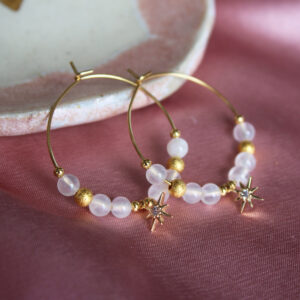 Boucles d'oreilles créoles - Collection Inès