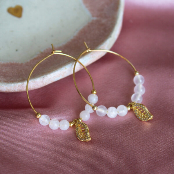 Boucles d'oreilles créoles - Collection Lyna – Image 3