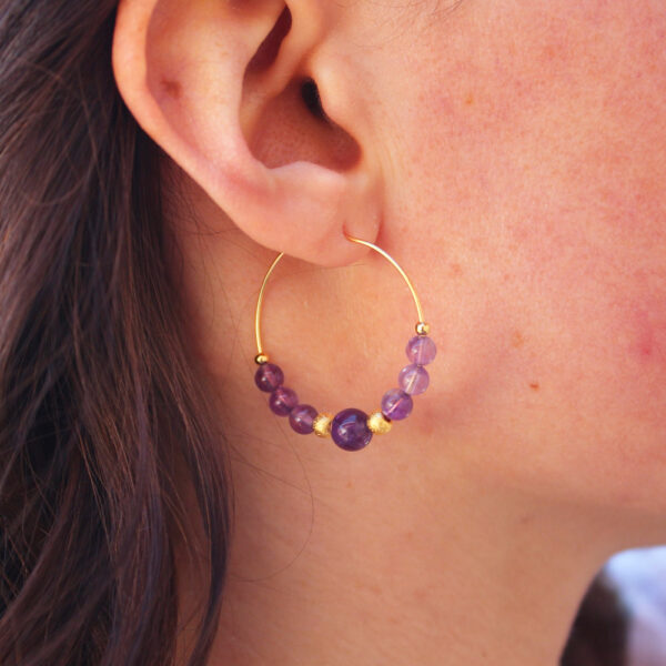 Boucles d'oreilles créoles - Collection Mia – Image 11