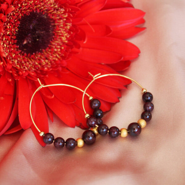 Boucles d'oreilles créoles - Collection Mia – Image 5