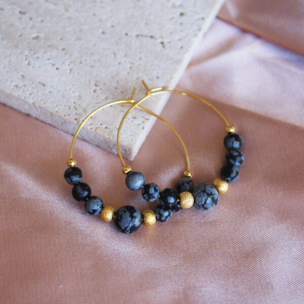 Boucles d'oreilles créoles - Collection Mia – Image 2