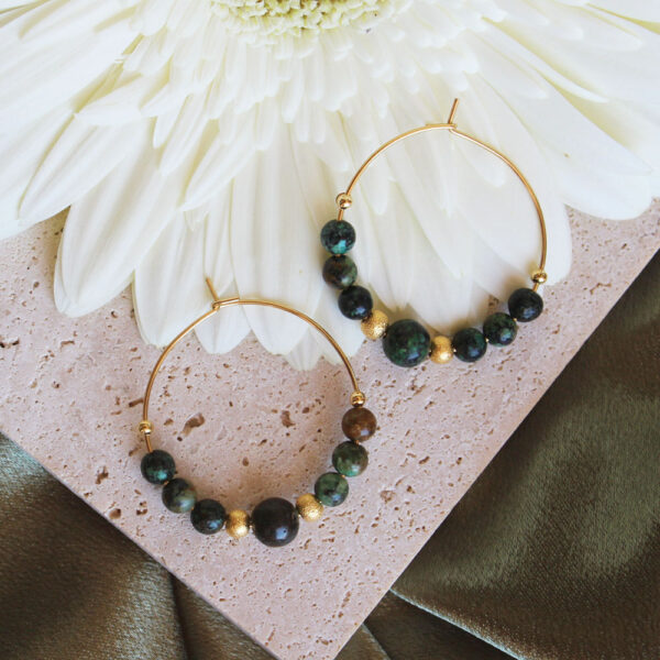 Boucles d'oreilles créoles - Collection Mia – Image 7