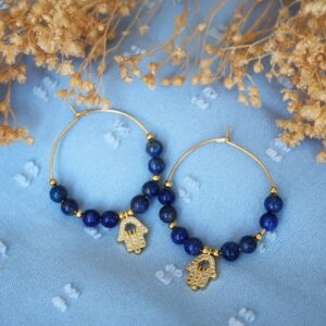 Boucles d'oreilles créoles - Collection Nour