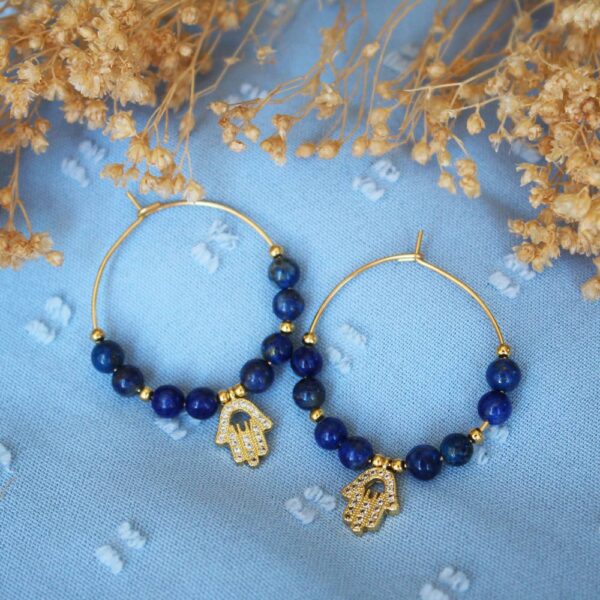 Boucles d'oreilles créoles - Collection Nour