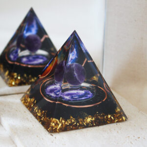 Orgonite Améthyste et Obsidienne noire