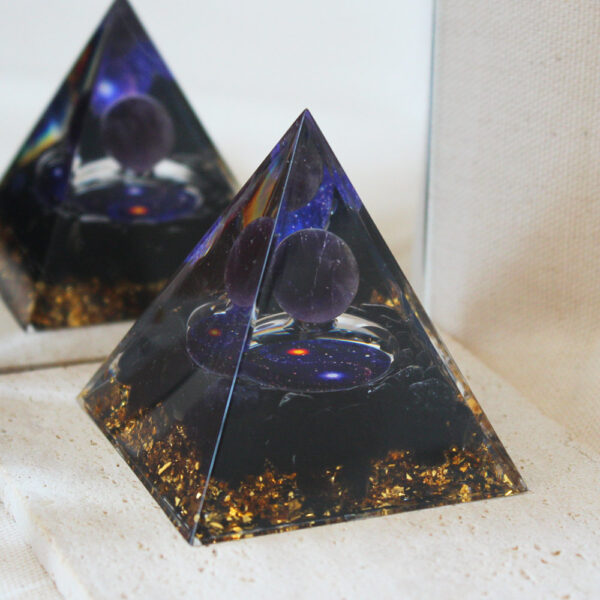 Orgonite Améthyste et Tourmaline noire