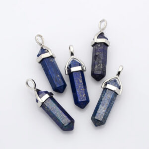 Lot de 30 Pendentifs Obélisque en Lapis lazuli