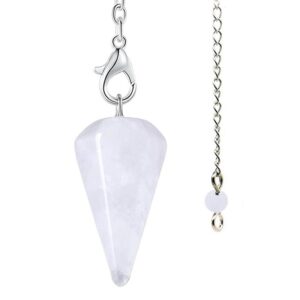 Lot de 3 pendules en cristal de roche