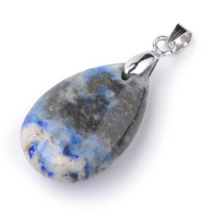 Alternative view of Lot de 10 Pendentifs Goutte en Lapis-Lazuli